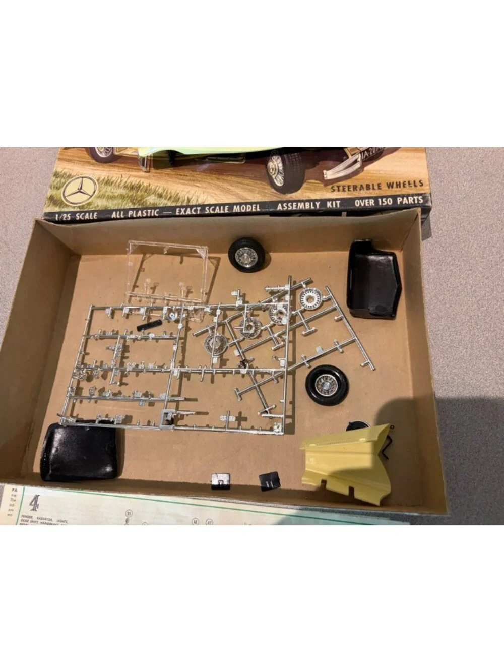 Vintage Jo-Han 1/25 1934 Mercedes-Benz 500K Special Sports Roadster Kit GC-234